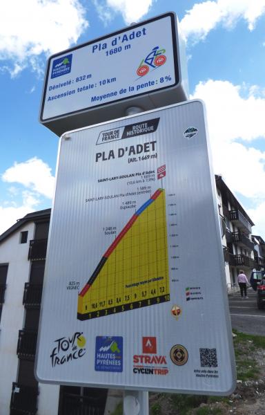 Panneau col du Plat d' Adet