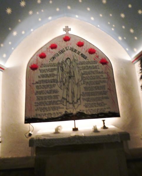 GERM : la chapelle éclairée de nuit