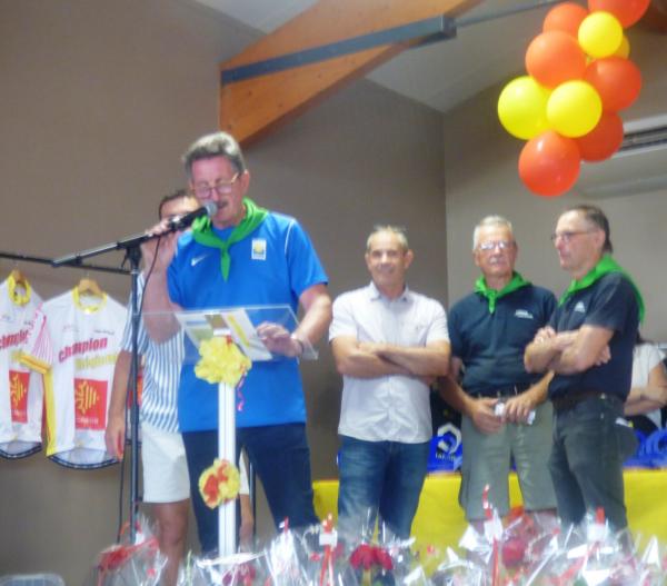 Cérémonie Officielle : Discours Président Alva Cyclosport