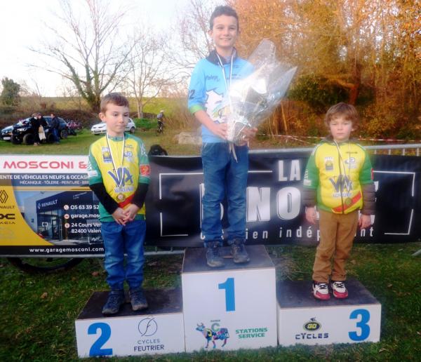 Podium - de 6 ans